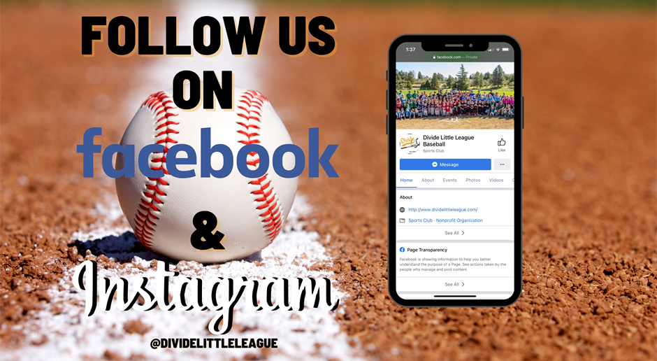 Follow Us On Facebook & Instagram @dividelittleleague